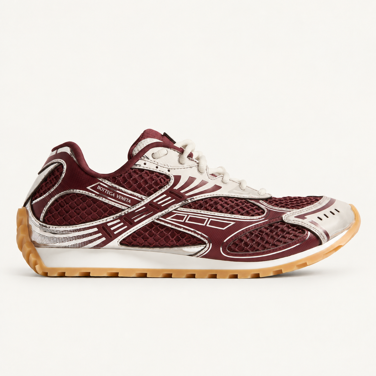 Bottega Veneta Orbit — Barolo / Silver