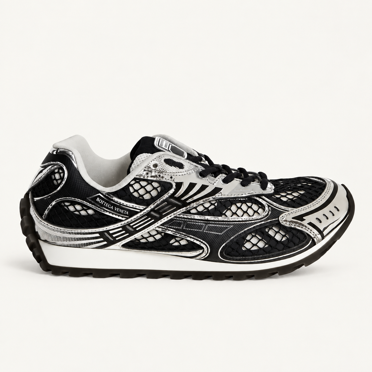 Bottega Veneta Orbit — Black / Silver